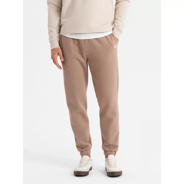  Pánské tepláky OMBRE OU-PSBC-0100 BROWN 