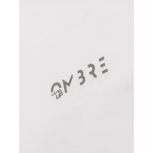  Pánské triko OMBRE OM-LSCL-0127 BROKEN WHITE 