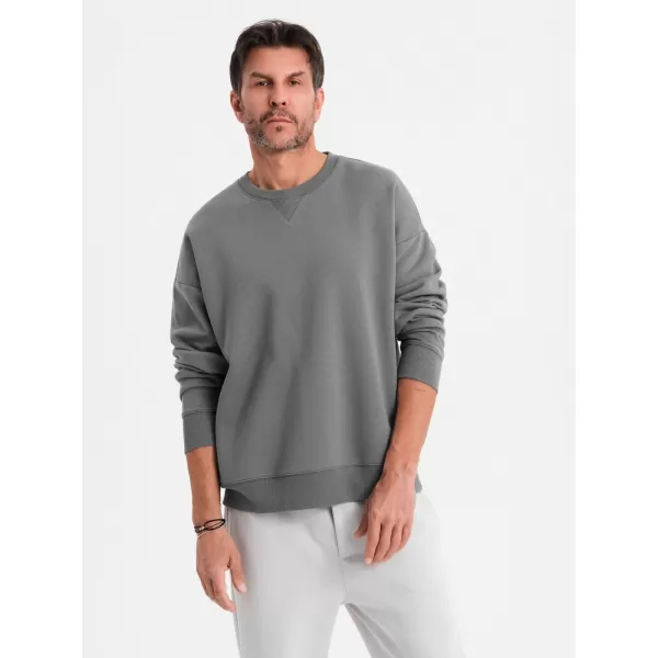  Pánská mikina OMBRE OU-SNBC-0104 GREY 