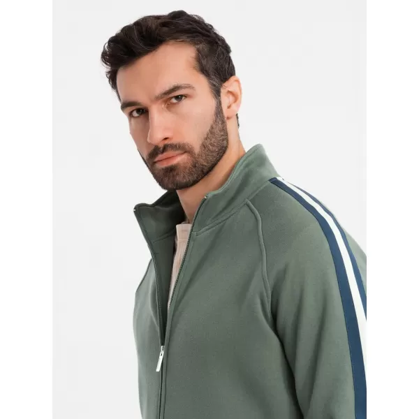  Pánská mikina OMBRE OM-SSZP-0219 OLIVE 