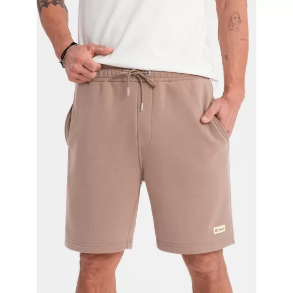  Pánské kraťasy OMBRE OU-SRBC-0101 BROWN 