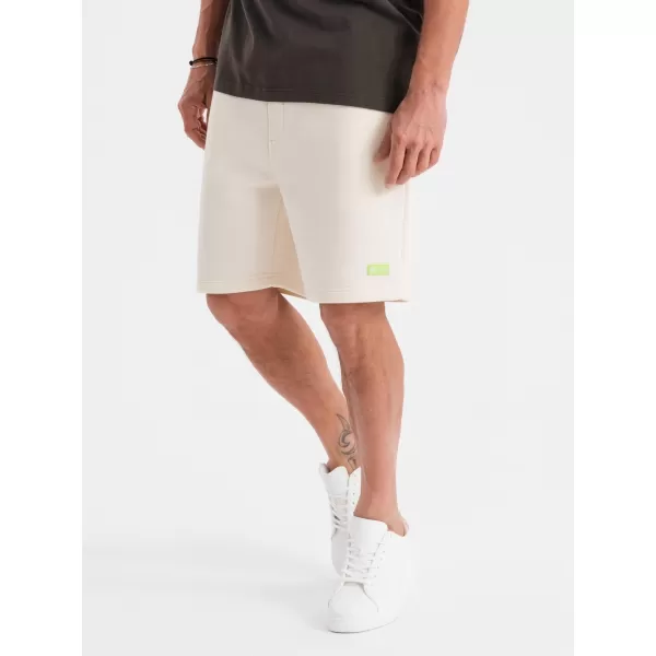  Pánské kraťasy OMBRE OU-SRBC-0101 CREAM 