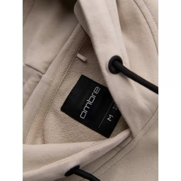  Pánská mikina OMBRE OM-SSNZ-0225 BEIGE 