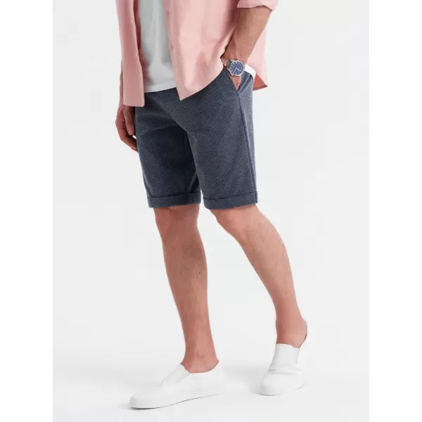  Pánské kraťasy OMBRE OM-SRCS-0177 NAVY BLUE 