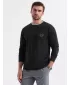 Pánské triko OMBRE OM-LSCL-0128 BLACK