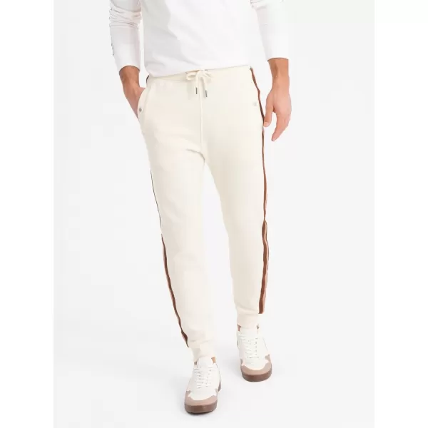  Pánské tepláky OMBRE OM-PASK-0258 CREAM 