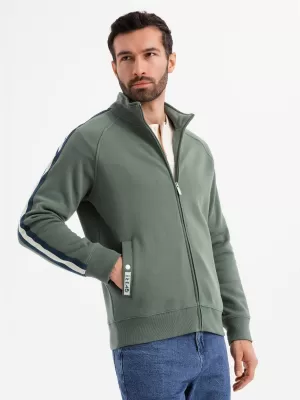 Pánská mikina OMBRE OM-SSZP-0219 OLIVE