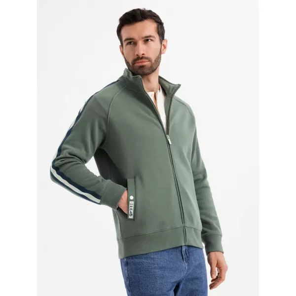  Pánská mikina OMBRE OM-SSZP-0219 OLIVE 