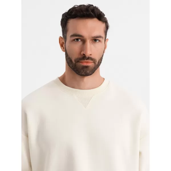  Pánská mikina OMBRE OU-SNBC-0104 CREAM 