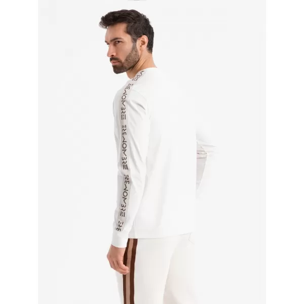  Pánské triko OMBRE OM-LSCL-0127 BROKEN WHITE 