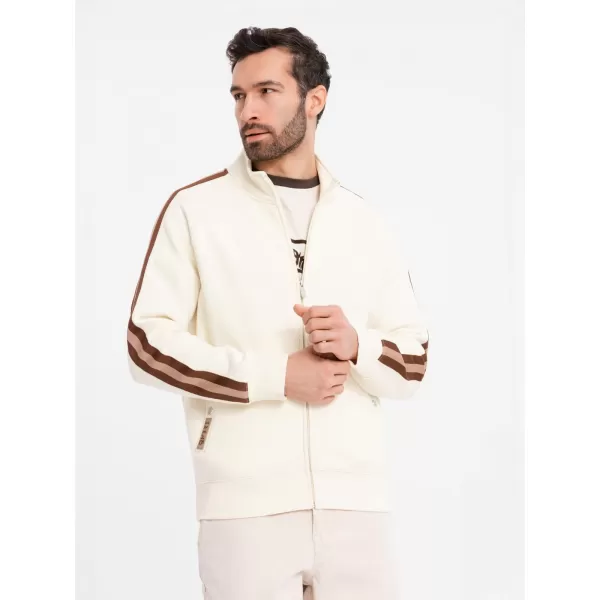  Pánská mikina OMBRE OM-SSZP-0219 CREAM 