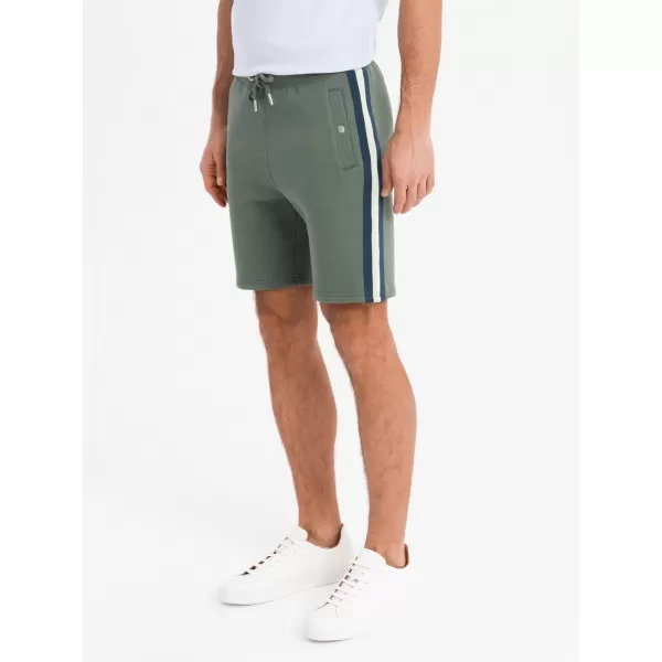 Pánské kraťasy OMBRE OM-SRSK-0156 OLIVE 