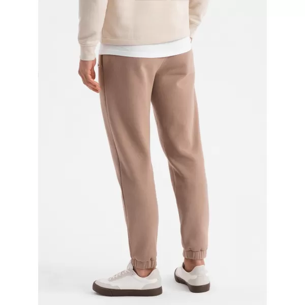  Pánské tepláky OMBRE OU-PSBC-0100 BROWN 