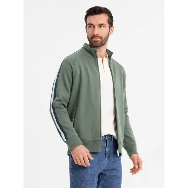  Pánská mikina OMBRE OM-SSZP-0219 OLIVE 