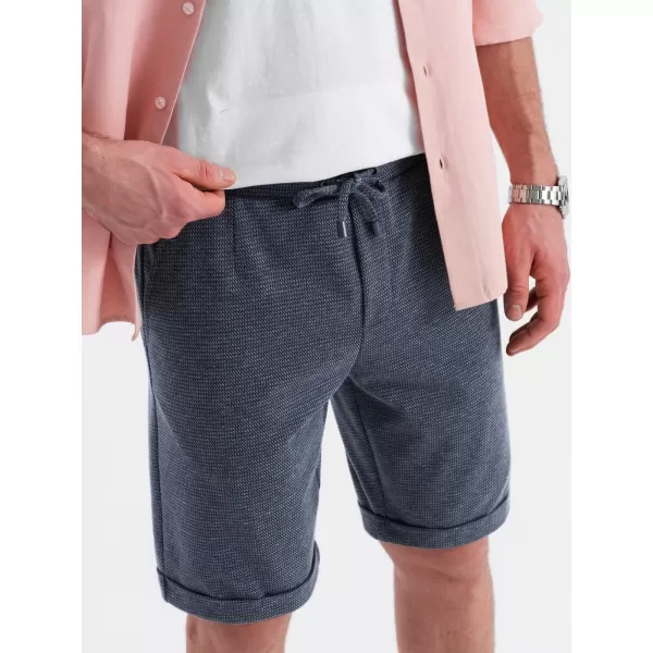  Pánské kraťasy OMBRE OM-SRCS-0177 NAVY BLUE 