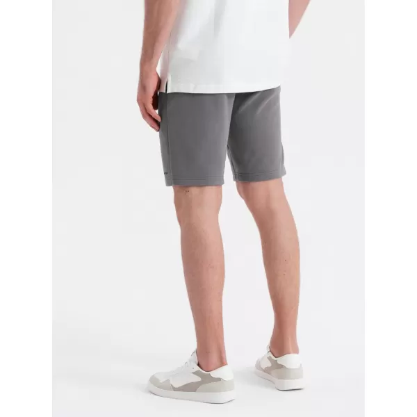  Pánské kraťasy OMBRE OM-SRSK-0138 GREY 