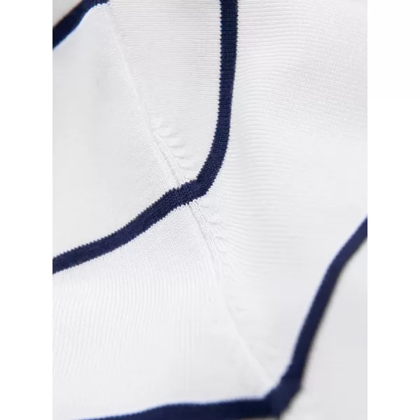  Pánské triko s límečkem OMBRE OM-POLS-0146 WHITE AND NAVY BLUE 