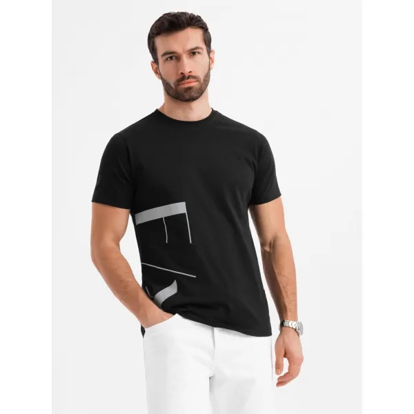  Pánské triko OMBRE OM-TSPT-0213 BLACK 