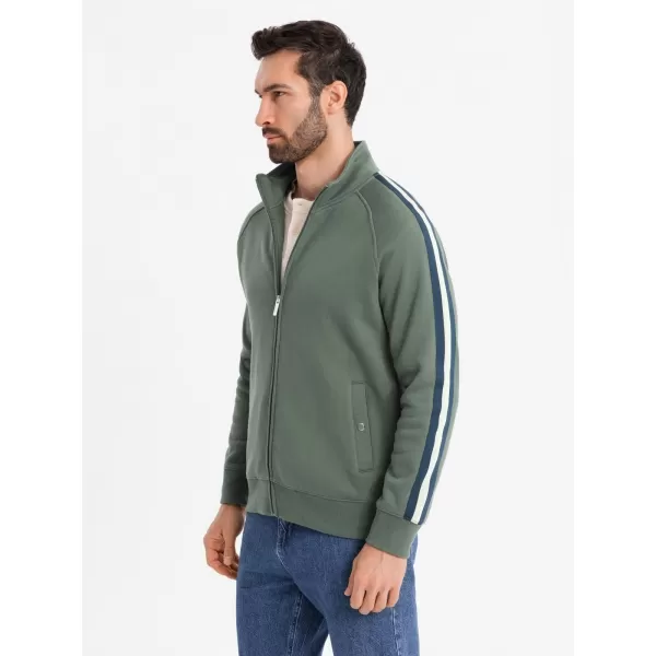  Pánská mikina OMBRE OM-SSZP-0219 OLIVE 