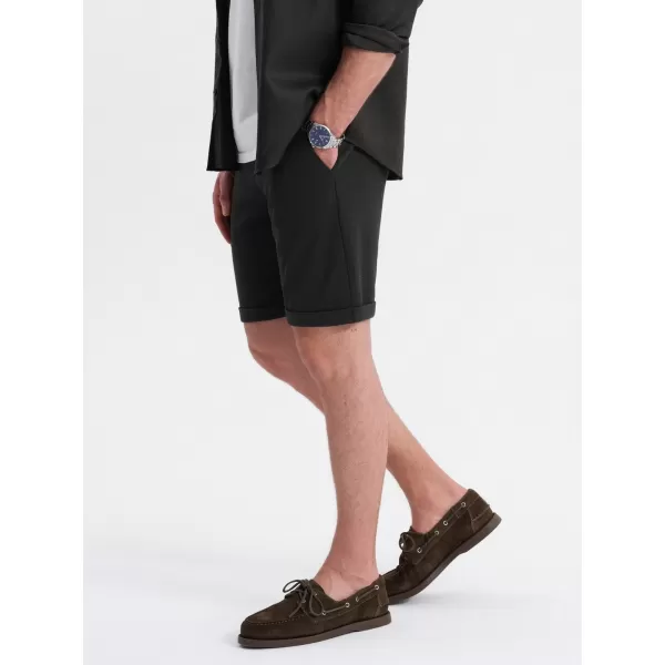  Pánské kraťasy OMBRE OM-SRCS-0170 BLACK 