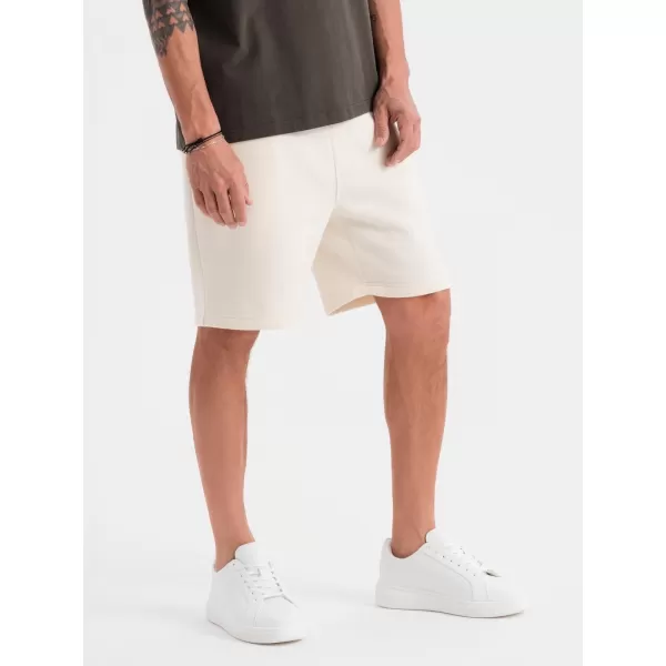  Pánské kraťasy OMBRE OU-SRBC-0101 CREAM 