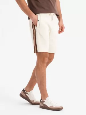 Pánské kraťasy OMBRE OM-SRSK-0156 CREAM