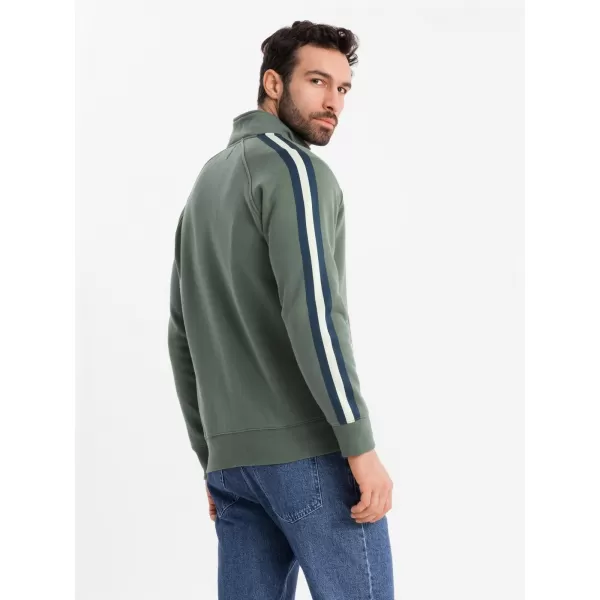  Pánská mikina OMBRE OM-SSZP-0219 OLIVE 