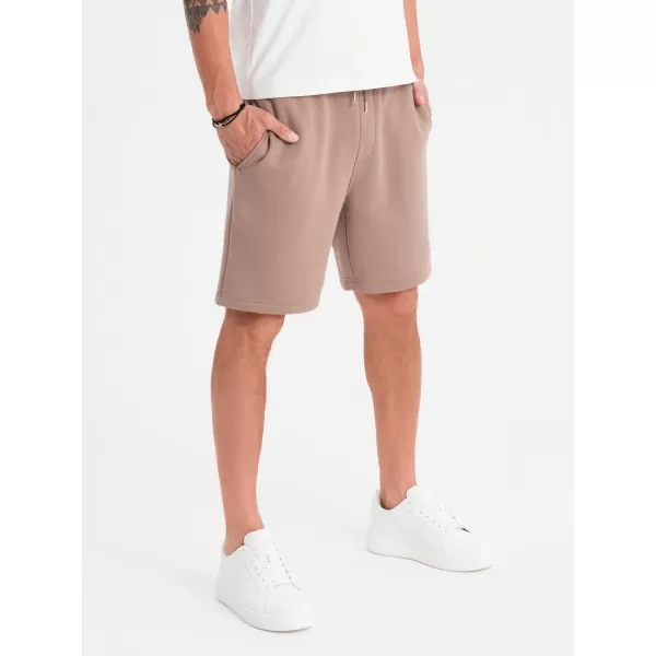 Pánské kraťasy OMBRE OU-SRBC-0101 BROWN 