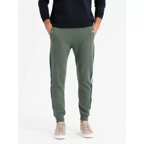  Pánské tepláky OMBRE OM-PASK-0258 OLIVE 