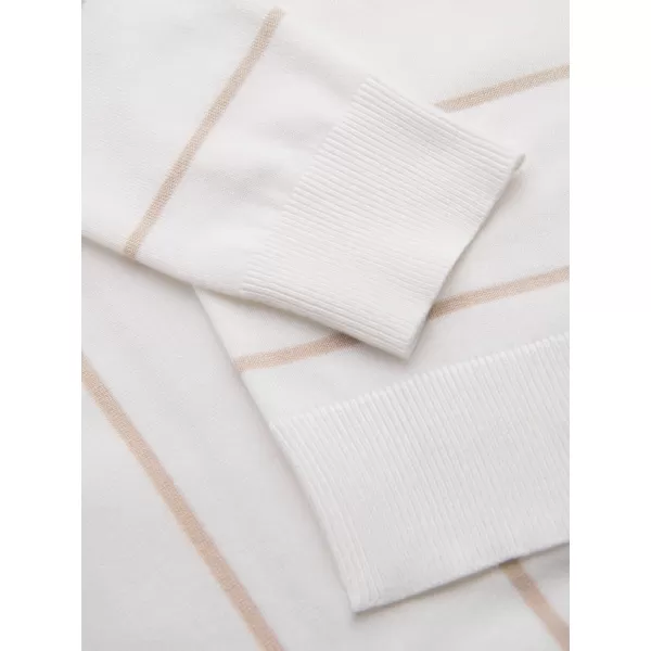  Pánské triko s límečkem OMBRE OM-POSS-0145 WHITE AND BEIGE 