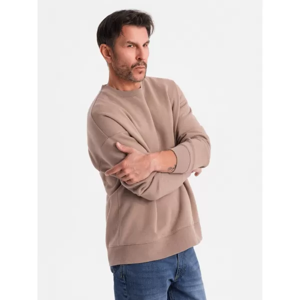  Pánská mikina OMBRE OU-SNBC-0104 BROWN 