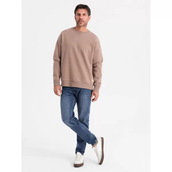  Pánská mikina OMBRE OU-SNBC-0104 BROWN 