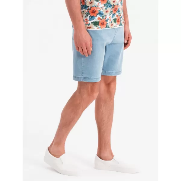  Pánské kraťasy OMBRE OM-SRDS-0192 LIGHT BLUE 