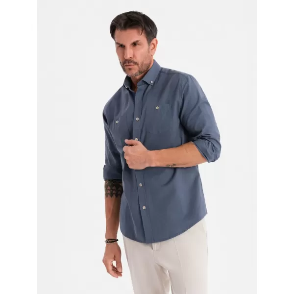  Pánská košile OMBRE OM-SHCS-0134 BLUE 