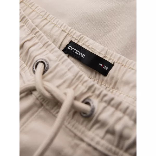  Pánské kraťasy OMBRE OM-SRCG-0194 CREAM 
