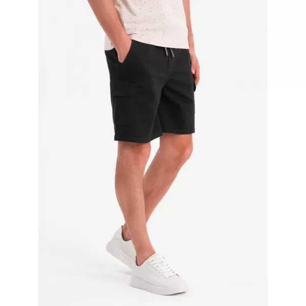  Pánské kraťasy OMBRE OM-SRCG-0190 BLACK 
