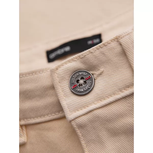  Pánské kraťasy OMBRE OM-SRDS-0162 CREAM 