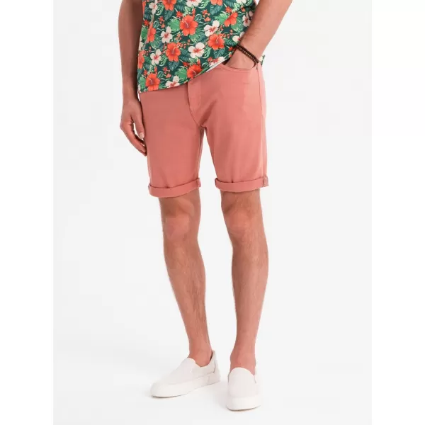  Pánské kraťasy OMBRE OM-SRDS-0162 CORAL 