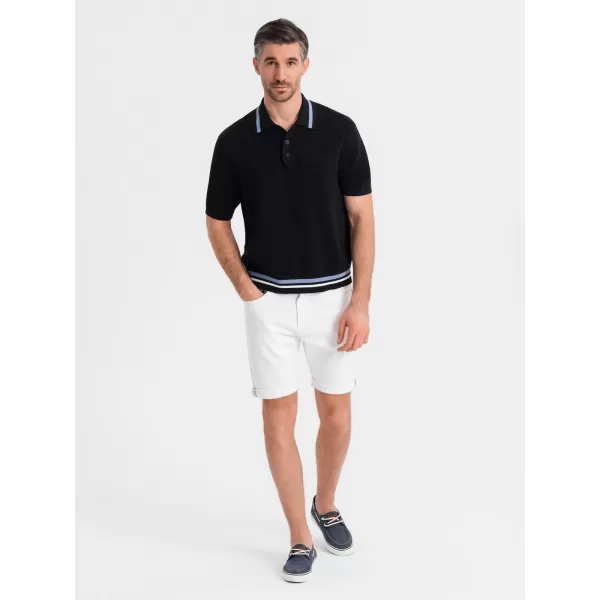  Pánské kraťasy OMBRE OM-SRDS-0162 WHITE 