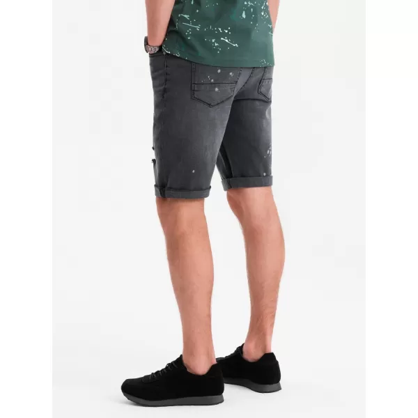  Pánské kraťasy OMBRE OM-SRDS-0186 GRAY 