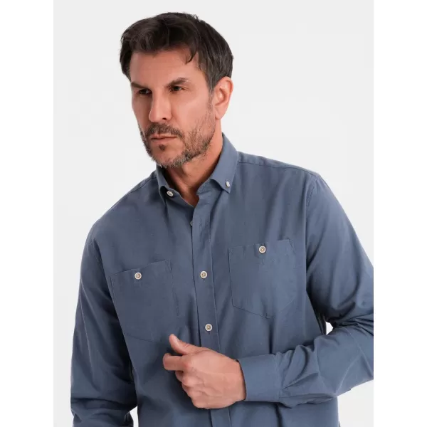  Pánská košile OMBRE OM-SHCS-0134 BLUE 