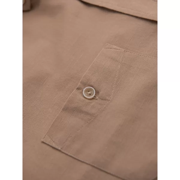  Pánská košile OMBRE OM-SHCS-0134 LIGHT BROWN 