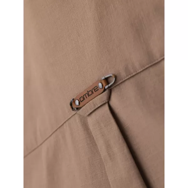  Pánská košile OMBRE OM-SHCS-0134 LIGHT BROWN 