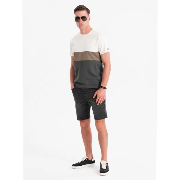  Pánské kraťasy OMBRE OM-SRDS-0192 BLACK 