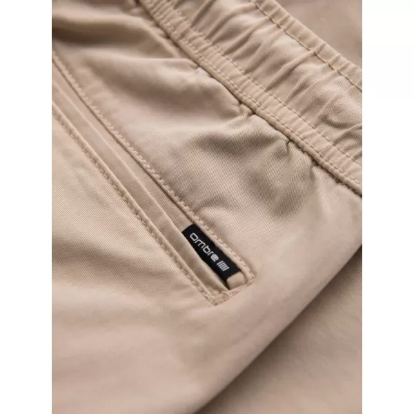  Pánské kraťasy OMBRE OM-SRCG-0190 BEIGE 