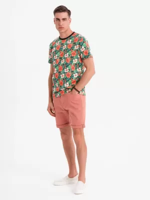 Pánské kraťasy OMBRE OM-SRDS-0162 CORAL