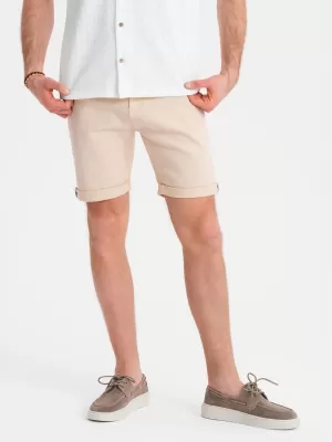 Pánské kraťasy OMBRE OM-SRDS-0162 CREAM