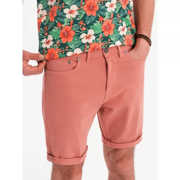  Pánské kraťasy OMBRE OM-SRDS-0162 CORAL 