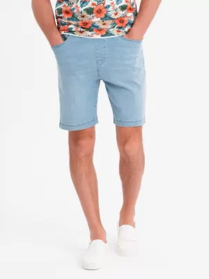 Pánské kraťasy OMBRE OM-SRDS-0192 LIGHT BLUE