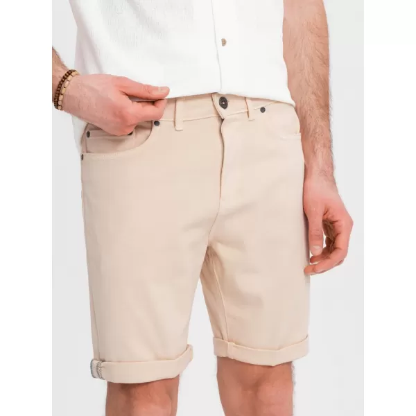  Pánské kraťasy OMBRE OM-SRDS-0162 CREAM 